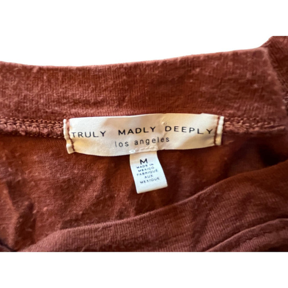 Urban Outfitters Truly Madly Deeply Burnt Orange Tunic Top/Blouse. Size Medium - Picture 4 of 6